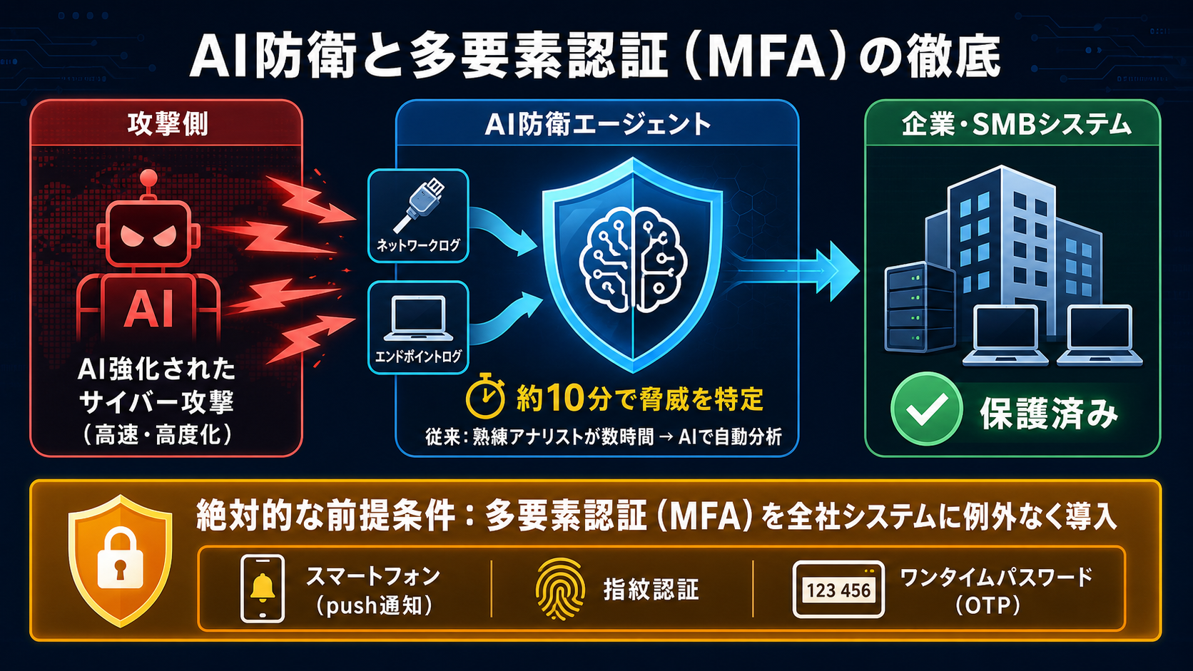 自動防衛AIツールの導入とSCS評価の図解